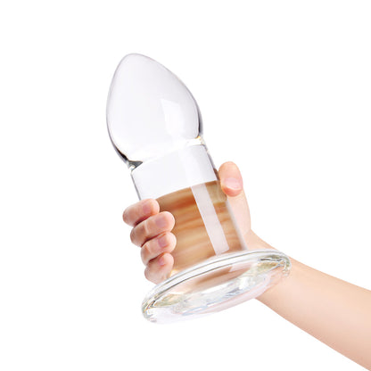 b-Vibe Advanced 8 in. Glass Anal Dilator – Clear