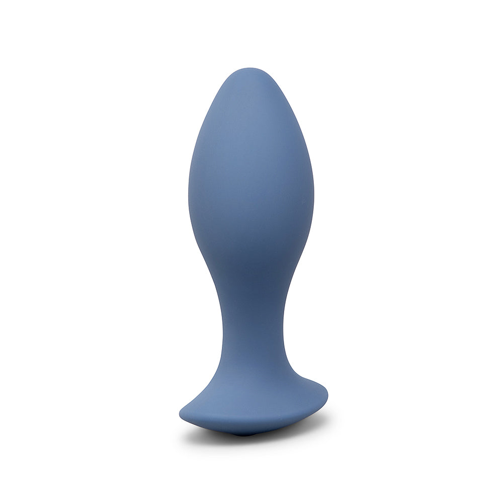 b-Vibe 4 in. Vibing Plug – Silicone Anal Plug with Vibration – Blue