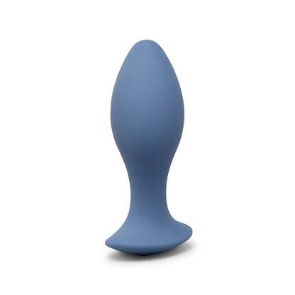 b-Vibe 4 in. Vibing Plug – Silicone Anal Plug with Vibration – Blue
