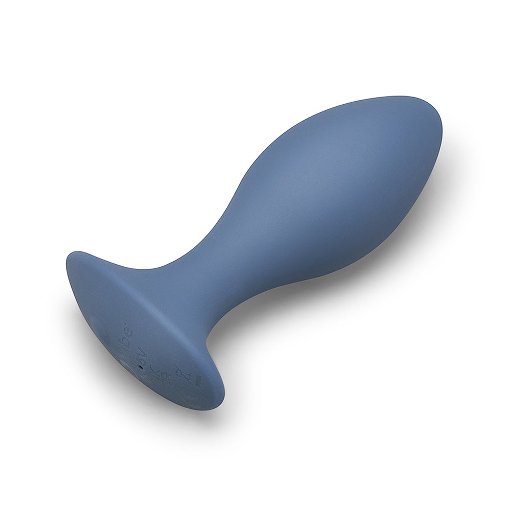 b-Vibe 4 in. Vibing Plug – Silicone Anal Plug with Vibration – Blue