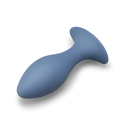 b-Vibe 4 in. Vibing Plug – Silicone Anal Plug with Vibration – Blue