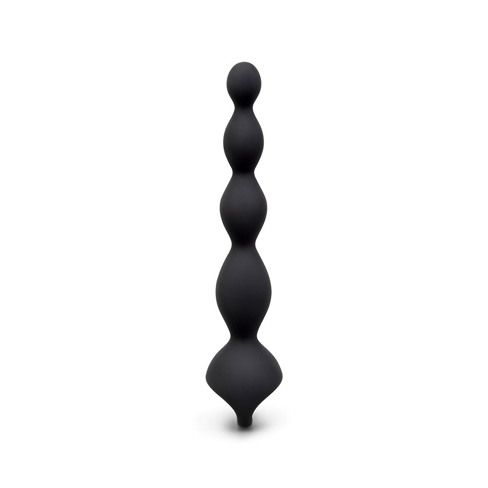 b-Vibe 6.5 in. Vibing Beads – Black Anal Beads with Vibrating Functions