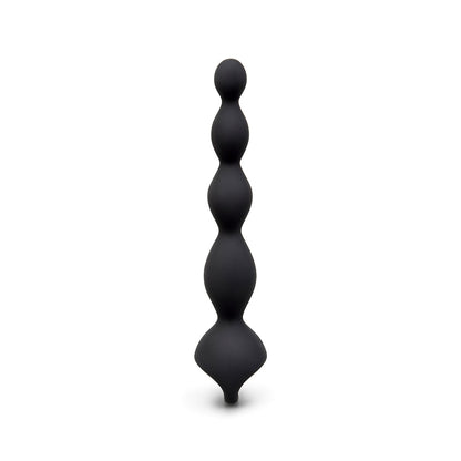 b-Vibe 6.5 in. Vibing Beads – Black Anal Beads with Vibrating Functions