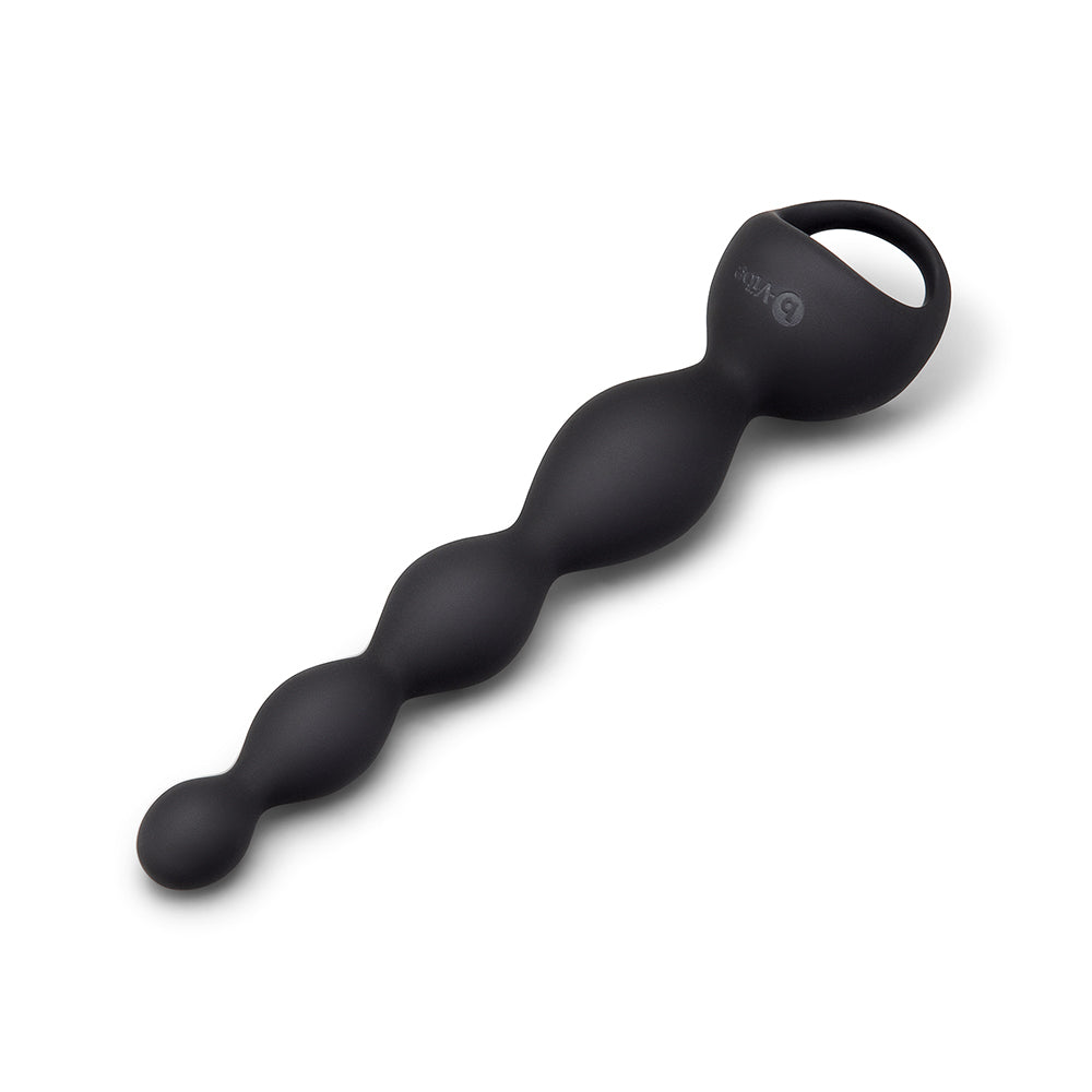 b-Vibe 6.5 in. Vibing Beads – Black Anal Beads with Vibrating Functions