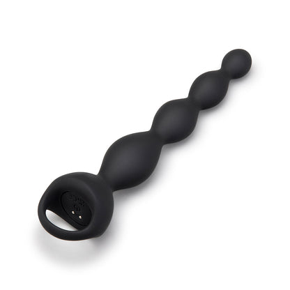 b-Vibe 6.5 in. Vibing Beads – Black Anal Beads with Vibrating Functions