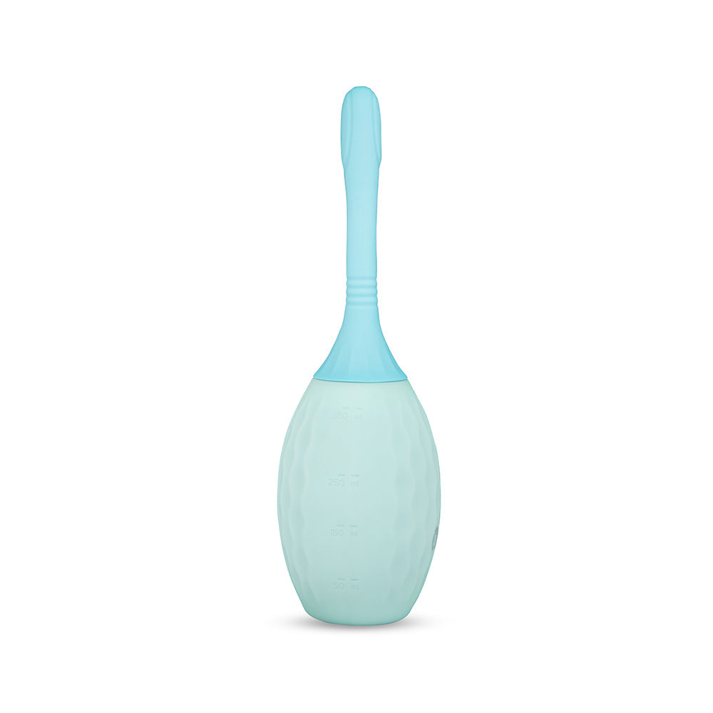 b-Vibe Silicone Flexflow Douche – Blue – Effective Deep Cleaning and Comfort