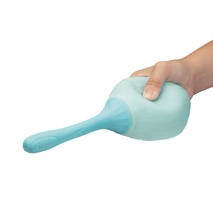 b-Vibe Silicone Flexflow Douche – Blue – Effective Deep Cleaning and Comfort