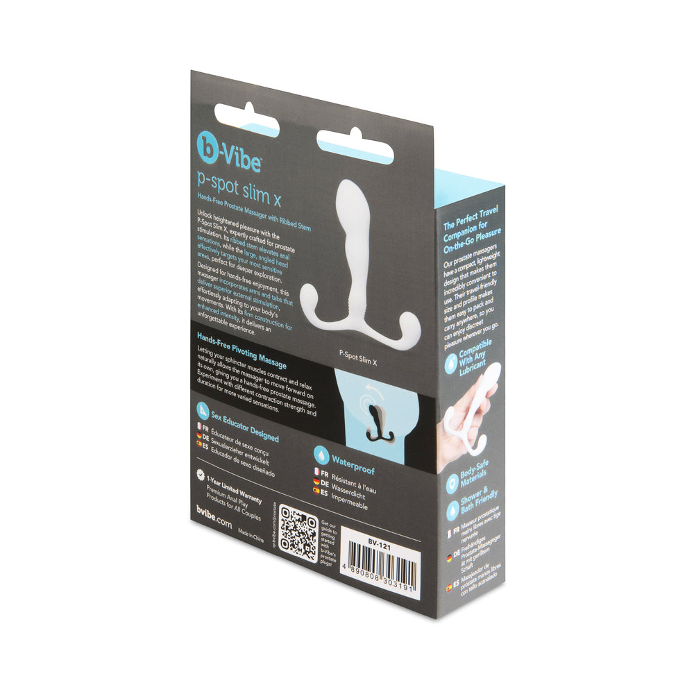 b-Vibe P-Spot Slim X Prostate Massager – White