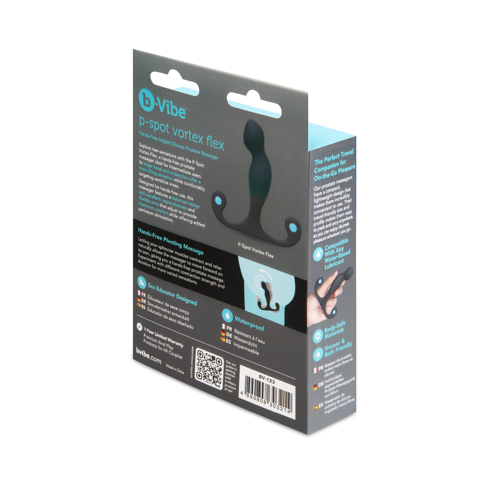 b-Vibe P-Spot Vortex Flex Prostate Massager – Black