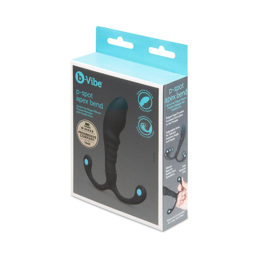 b-Vibe P-Spot Apex Bend Vibrator – Black