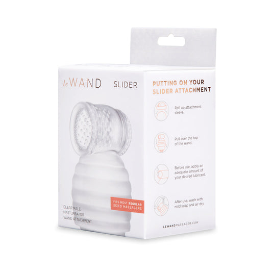 Le Wand Clear Male Masturbator Wand Attachment – Stroker for Wand Massagers