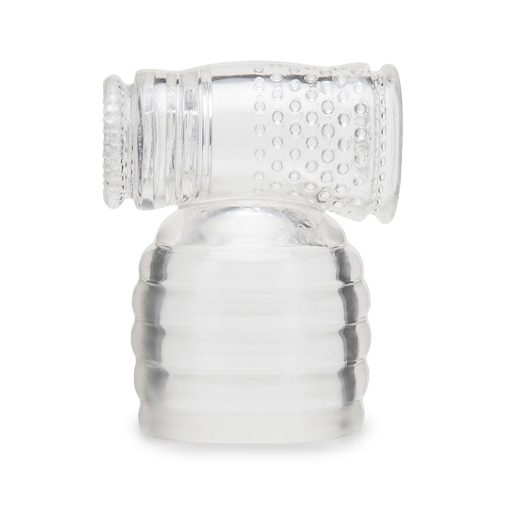 Le Wand Clear Male Masturbator Wand Attachment – Stroker for Wand Massagers