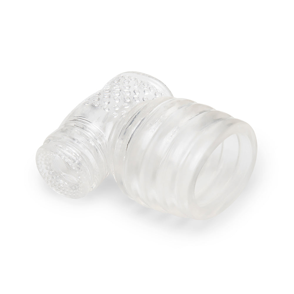 Le Wand Clear Male Masturbator Wand Attachment – Stroker for Wand Massagers