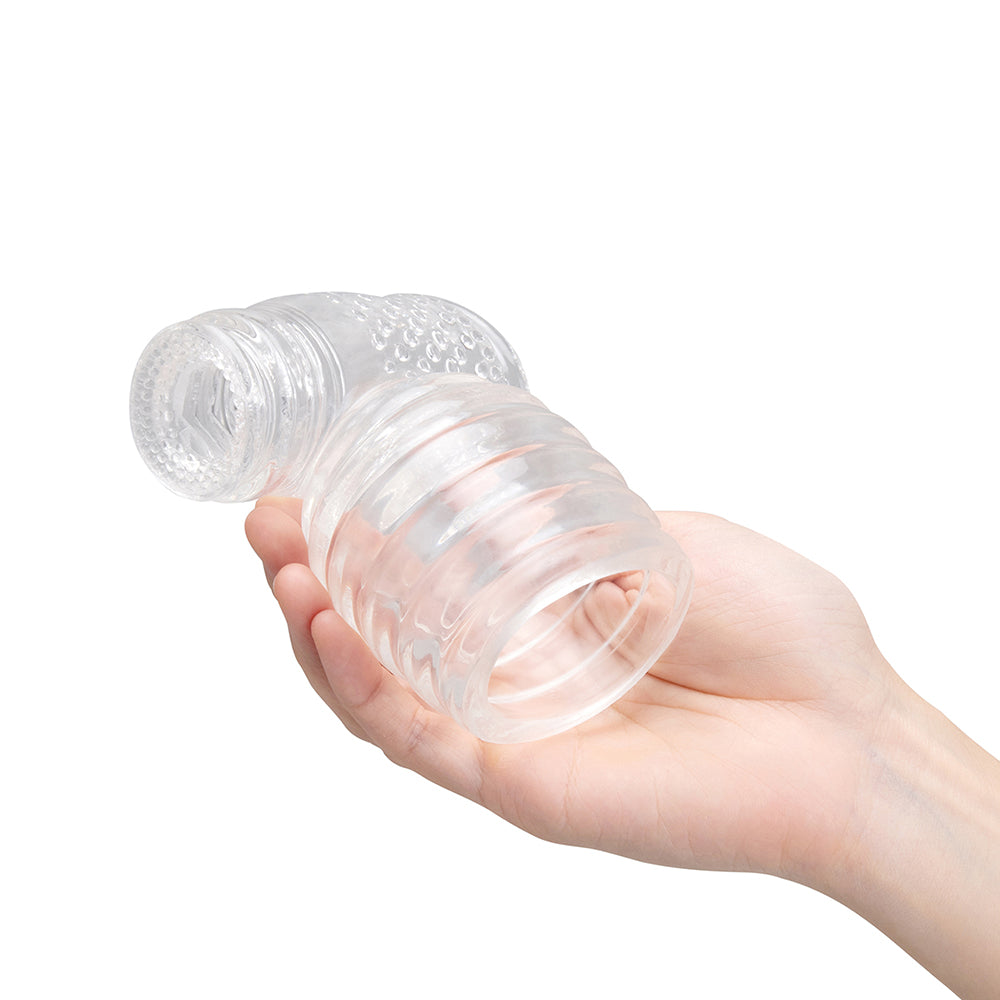 Le Wand Clear Male Masturbator Wand Attachment – Stroker for Wand Massagers
