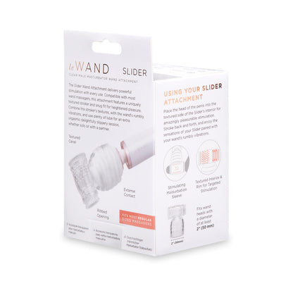 Le Wand Clear Male Masturbator Wand Attachment – Stroker for Wand Massagers