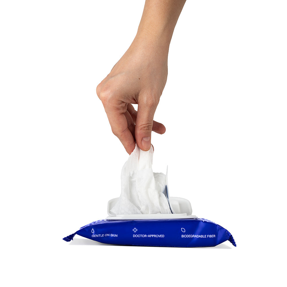 Dame Body Wipes 12ct – Aloe & Cucumber – pH-Balanced Body Wipes – White