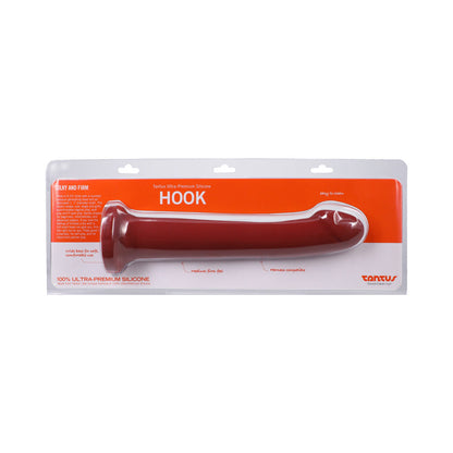 Tantus Hook 9.25 in. Dildo – Red – Versatile for Vaginal, Anal, and P-Spot Play