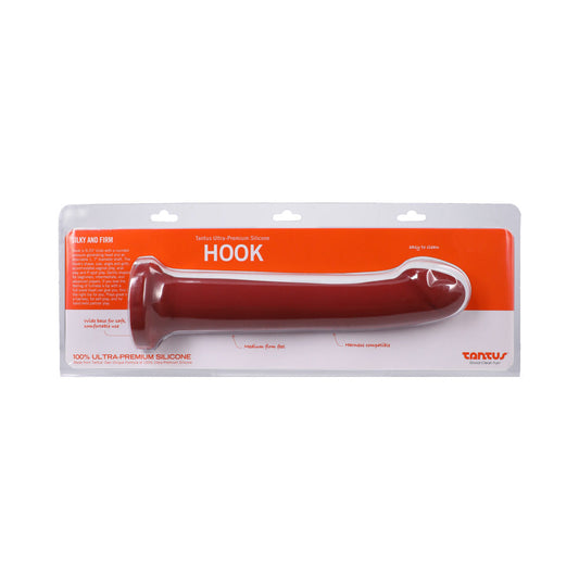 Tantus Hook 9.25 in. Dildo – Red – Versatile for Vaginal, Anal, and P-Spot Play