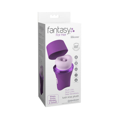 Pipedream Lush Kiss Plush Massager – Purple – Mouth-Like Stimulation