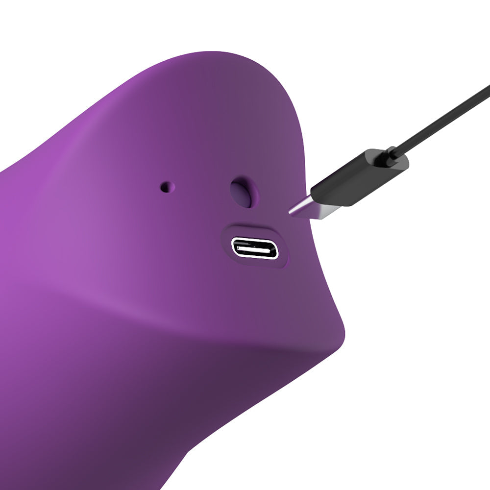 Pipedream Lush Kiss Plush Massager – Purple – Mouth-Like Stimulation