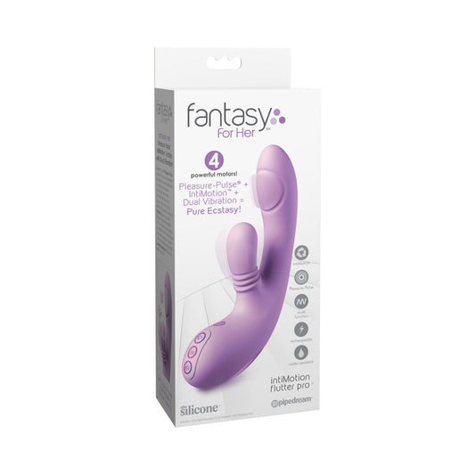 Pipedream IntiMotion Flutter Pro Rabbit Vibrator with Pulsing Action – Light Purple