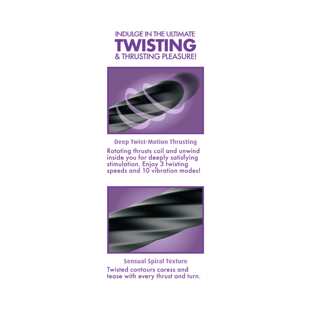 Pipedream Anal Fantasy Elite Twist Ecstasy Thruster – Black