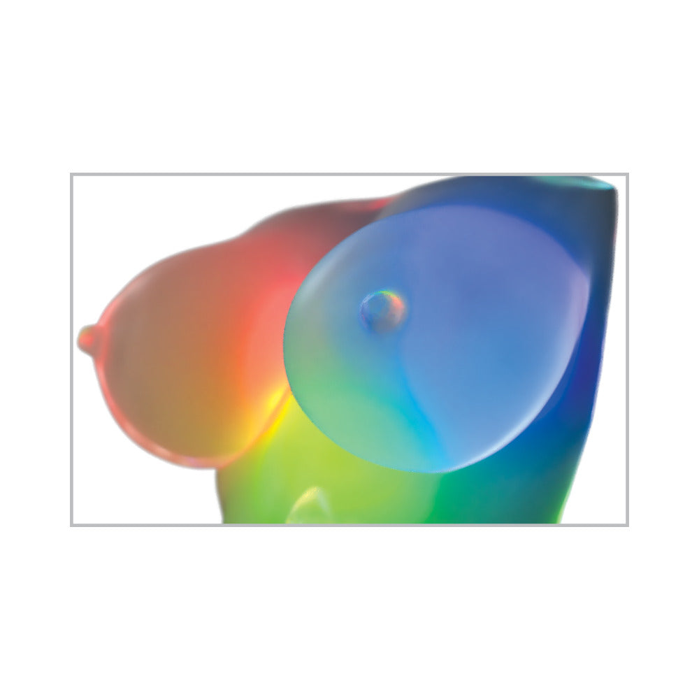 PDX Elite Go-Go Bator LED Mega Masturbator - Frosted Clear