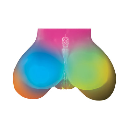 PDX Elite Go-Go Booty LED Mega Masturbator – Frosted Clear