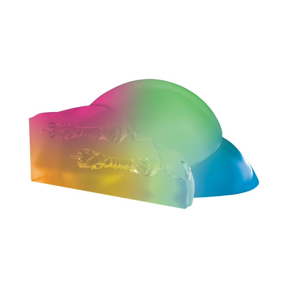 PDX Elite Go-Go Booty LED Mega Masturbator – Frosted Clear