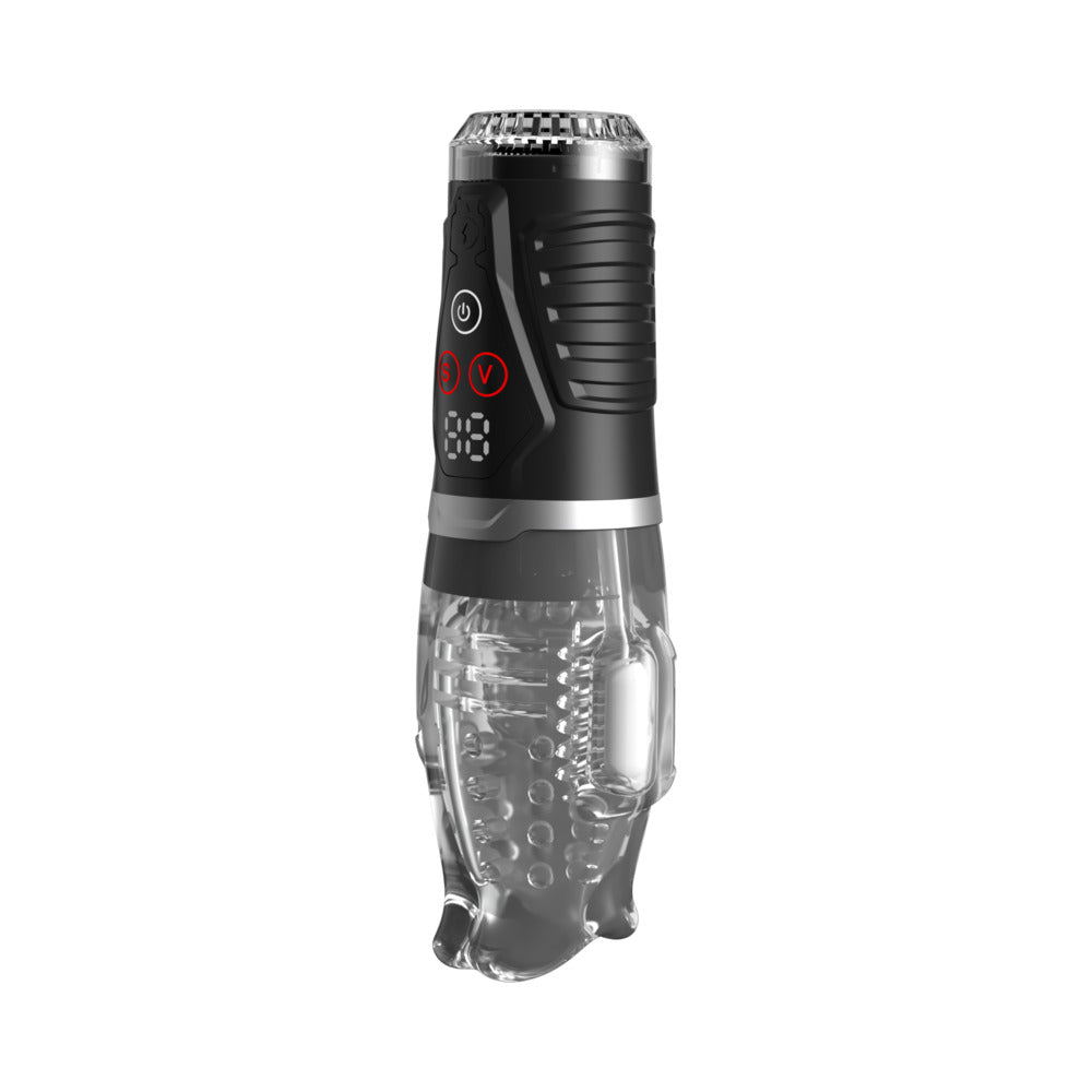 PDX Elite Ultra Milker Pro – Milking Device with Suction and Vibration – Clear/Black