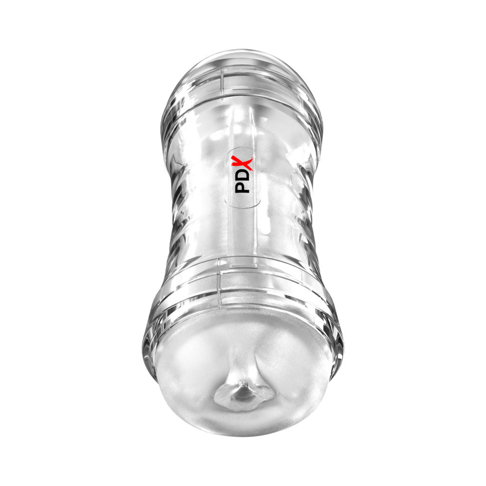 PDX Extreme Wet Pussies Super Flip-A-Pussy Stroker – Clear