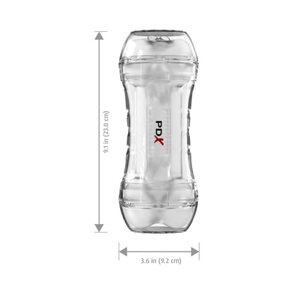 PDX Extreme Wet Pussies Super Flip-A-Pussy Stroker – Clear