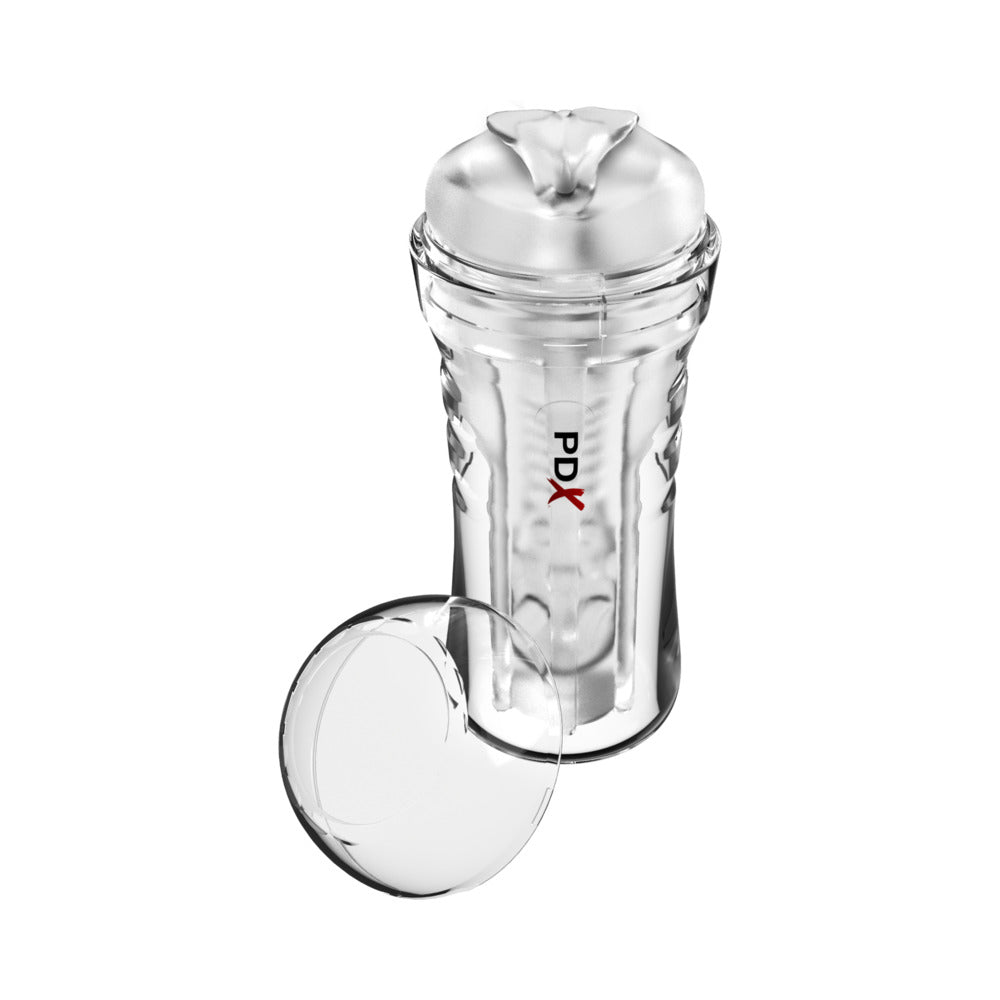 PDX Extreme Wet Pussies Self-Lubricating Stroker – Clear