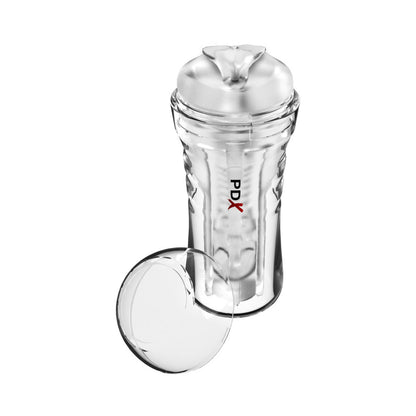 PDX Extreme Wet Pussies Self-Lubricating Stroker – Clear