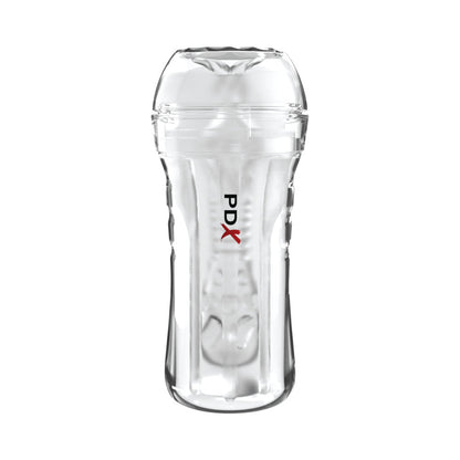 PDX Extreme Wet Pussies Self-Lubricating Stroker – Clear