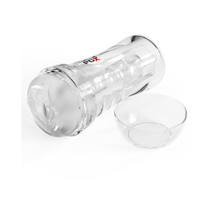 PDX Extreme Wet Pussies Self-Lubricating Stroker – Clear