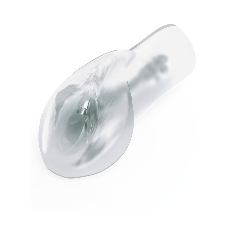PDX Extreme Self-Lubricating Sorority Snatch Stroker – Clear