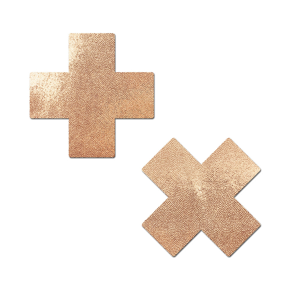 Pastease Everyday Reusable Pasties Rose Gold Vegan Luxury Suede Nipple Covers