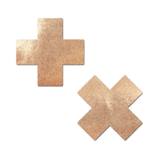Pastease Everyday Reusable Pasties Rose Gold Vegan Luxury Suede Nipple Covers