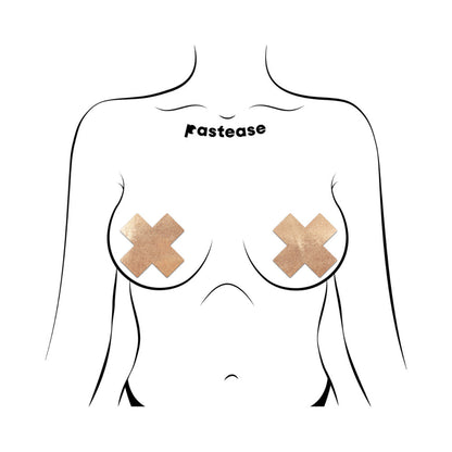 Pastease Everyday Reusable Pasties Rose Gold Vegan Luxury Suede Nipple Covers