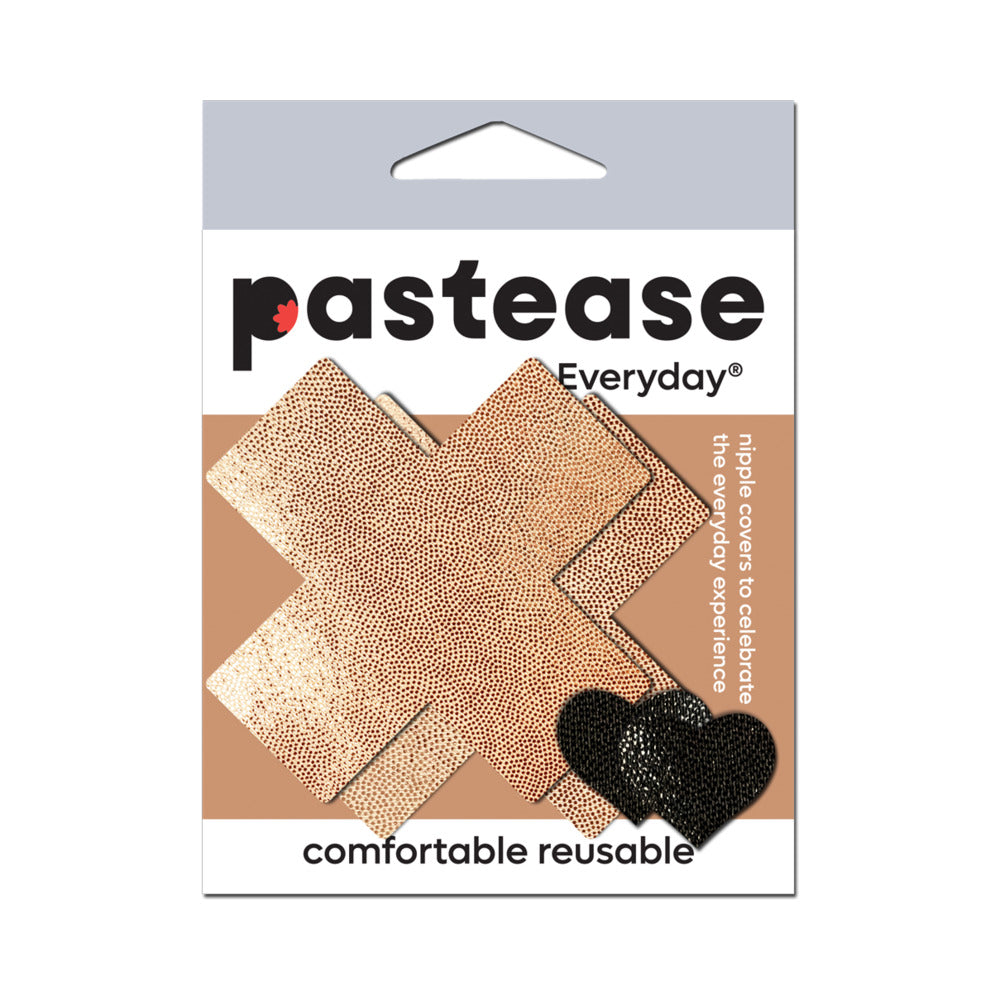 Pastease Everyday Reusable Pasties Rose Gold Vegan Luxury Suede Nipple Covers