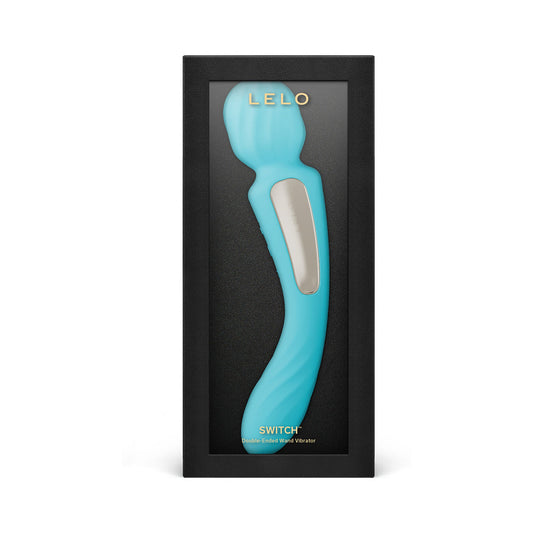 LELO SWITCH Double-Sided Wand Vibrator – Aqua