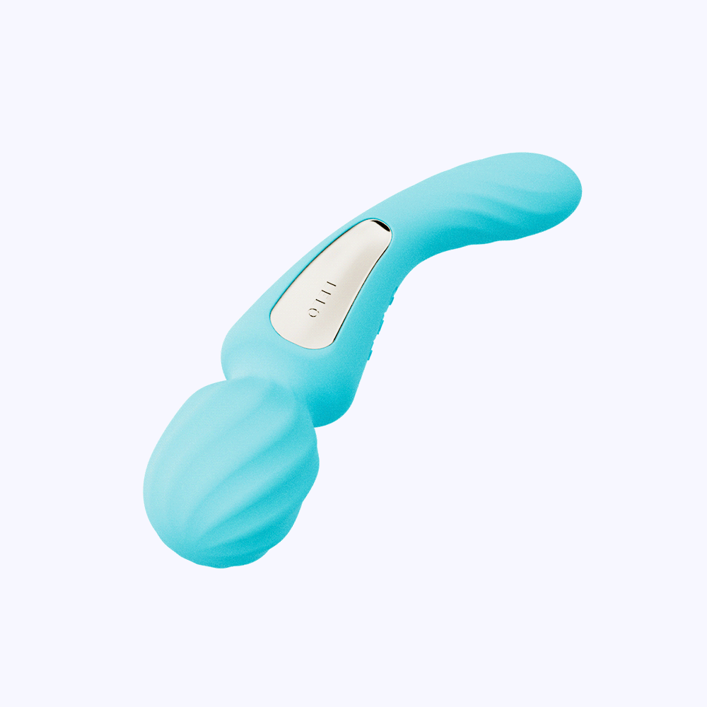 LELO SWITCH Double-Sided Wand Vibrator – Aqua