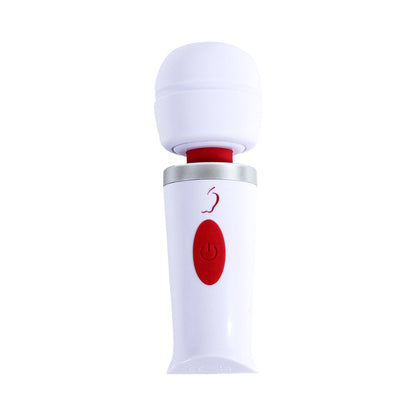 Adam & Eve Mini Magic Massager – Mini Wand Massager with 10 Vibration Speeds – White