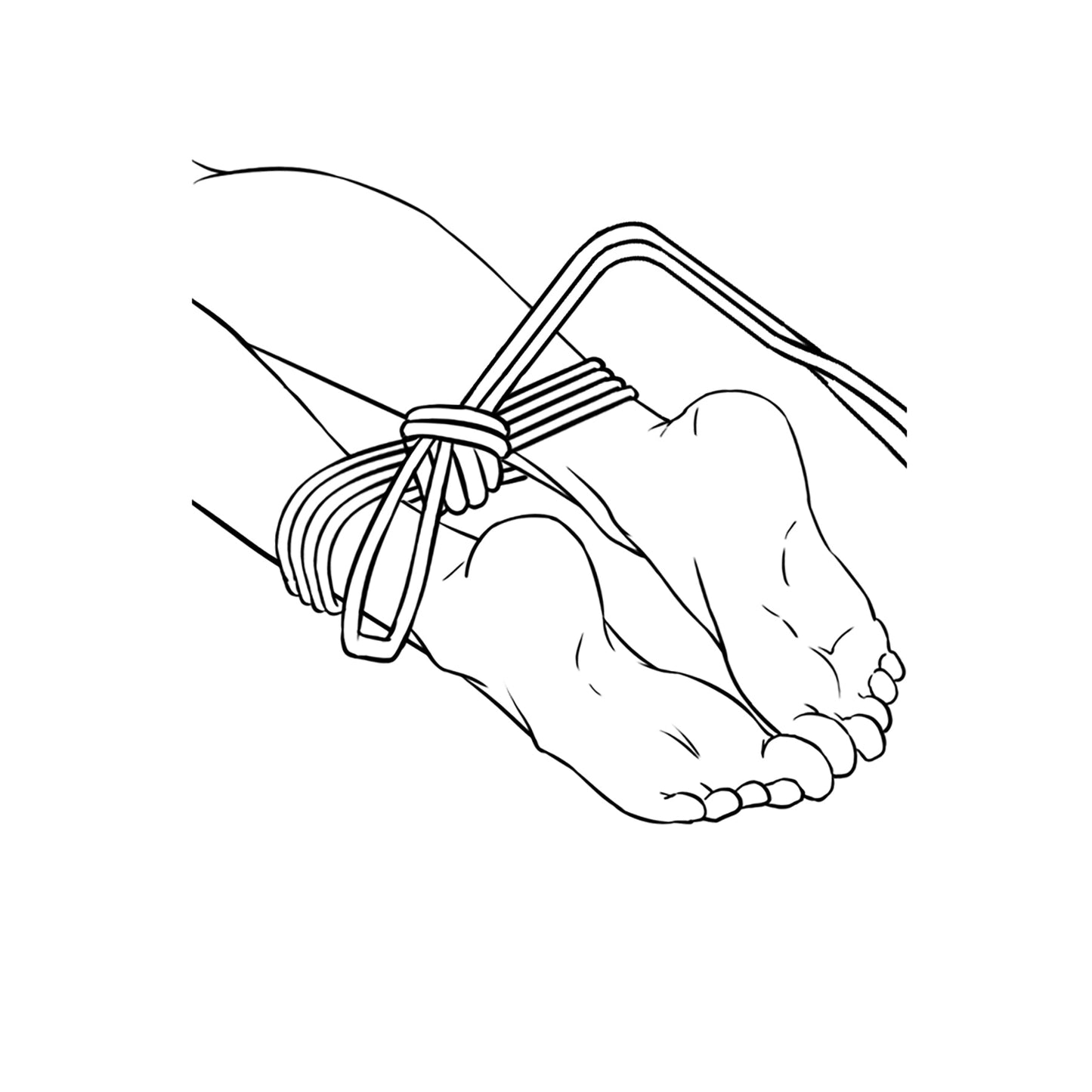 Adam & Eve Bondage Rope 30 ft – Black – Versatile Restraint Rope