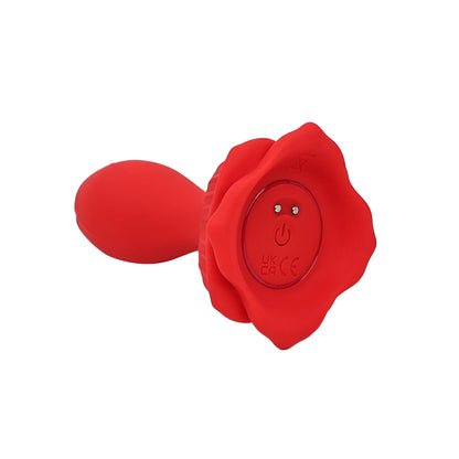 Adam & Eve The Rosebud Remote Control Vibrator Plug – Red