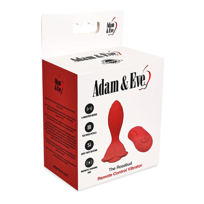 Adam & Eve The Rosebud Remote Control Vibrator Plug – Red