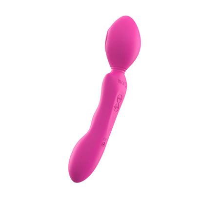 Adam & Eve RumbleFlex Grinder Wand – Ultra-Powerful Dual-Ended Vibrator – Hot Pink