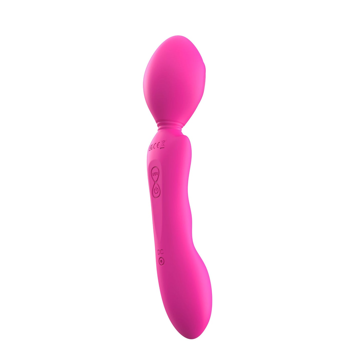 Adam & Eve RumbleFlex Grinder Wand – Ultra-Powerful Dual-Ended Vibrator – Hot Pink