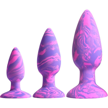 Adam & Eve Groovy Booty Silicone Anal Trainer Set – Multi-Color